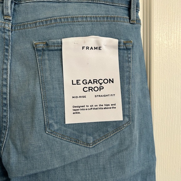 1 LEFT! CLOSET CLOSING Frame Le Garcon Crop in Cebu Rips Sz 29  Revolve - Picture 5 of 5